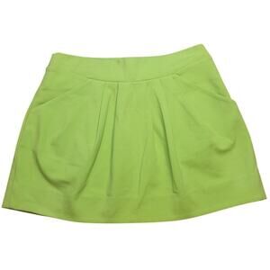 Diane von Furstenberg Lime Micro Mini Skirt Sz 6 EUC